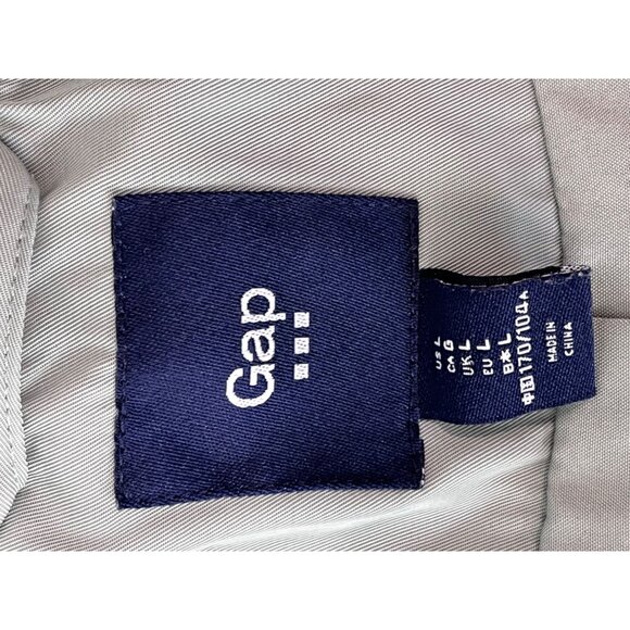 Gap Womens Bomber Jacket Size M Sage Green Zip-Up Front - Picture 7 of 10